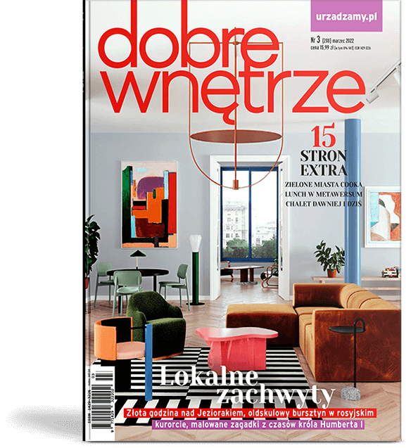 Okladka magazynu Dobre Wnetrze marzec 2022